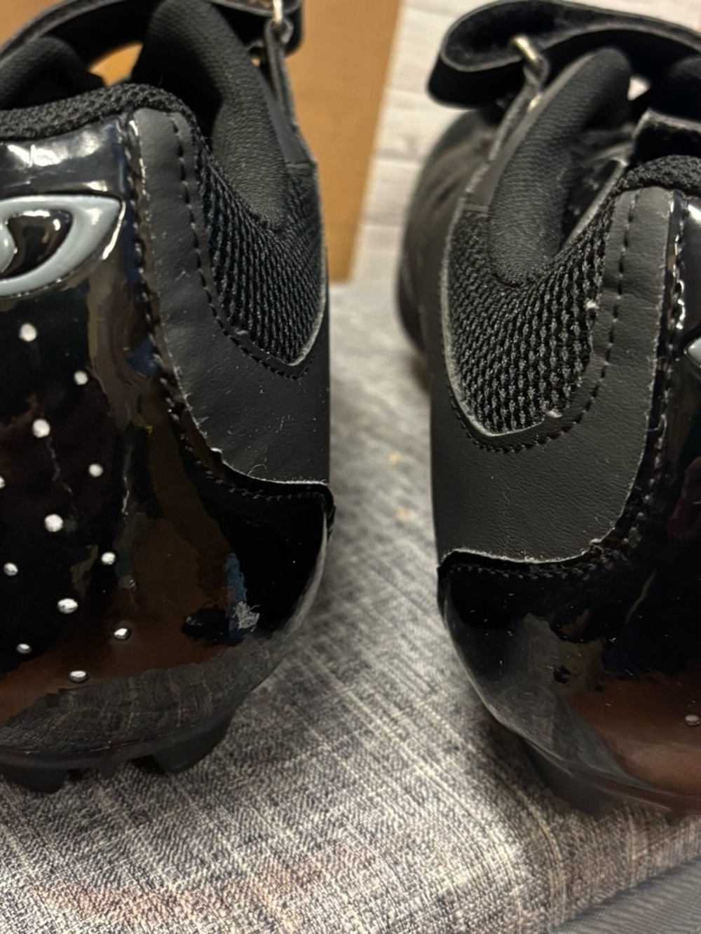 Giro Black Cycling Shoe with Three Strap Closures - Picture 2 of 5